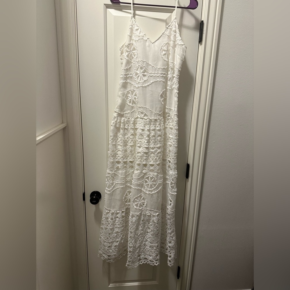 White Vacation/Beach/rehearsal dinner dress
